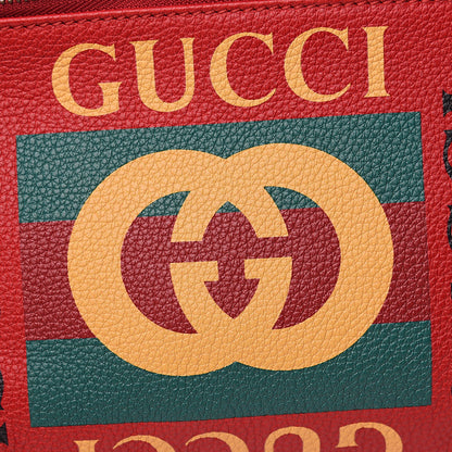 Gucci Grained Calfskin Logo Belt Bag Hibiscus Red 9 of 9