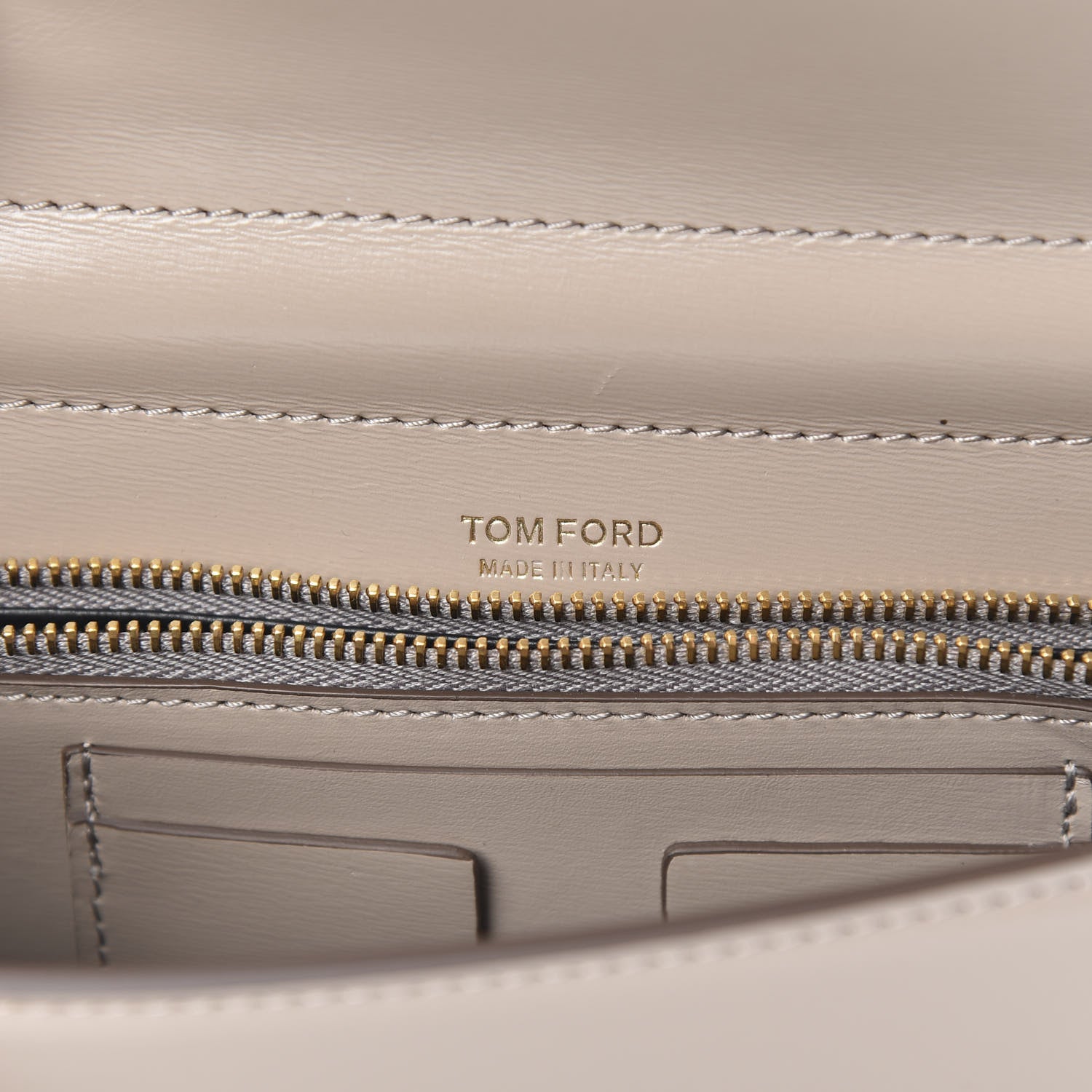 Tom Ford Calfskin Icon Crossbody Bag Silk Taupe 6 of 10