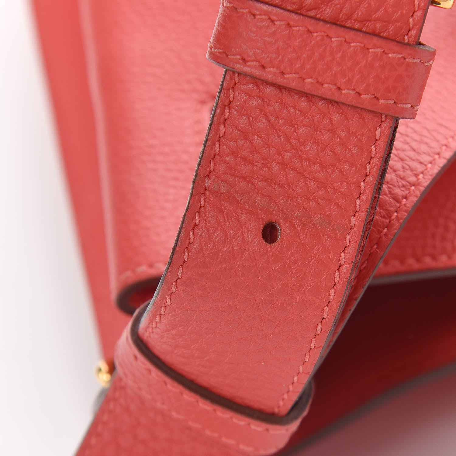 Hermes Togo So Kelly 22 Rouge Pivoine 15 of 15