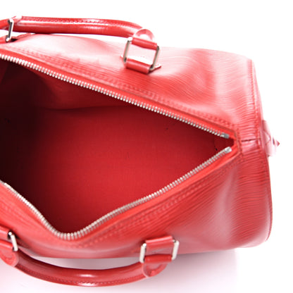 Louis Vuitton Epi Speedy 30 Rouge 4 of 19