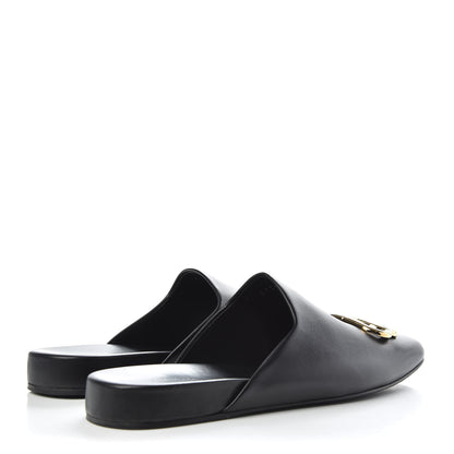 Balenciaga Calfskin BB Mules 35.5 Black 4 of 11