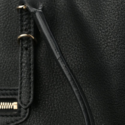 Balenciaga Grained Calfskin Silver Metallic Edge Hardware Papier A4 Tote Black 14 of 14