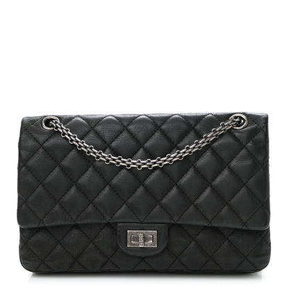 Chanel Iridescent Calfskin Quilted 2.55 Reissue 226 Flap Black 1 of 16