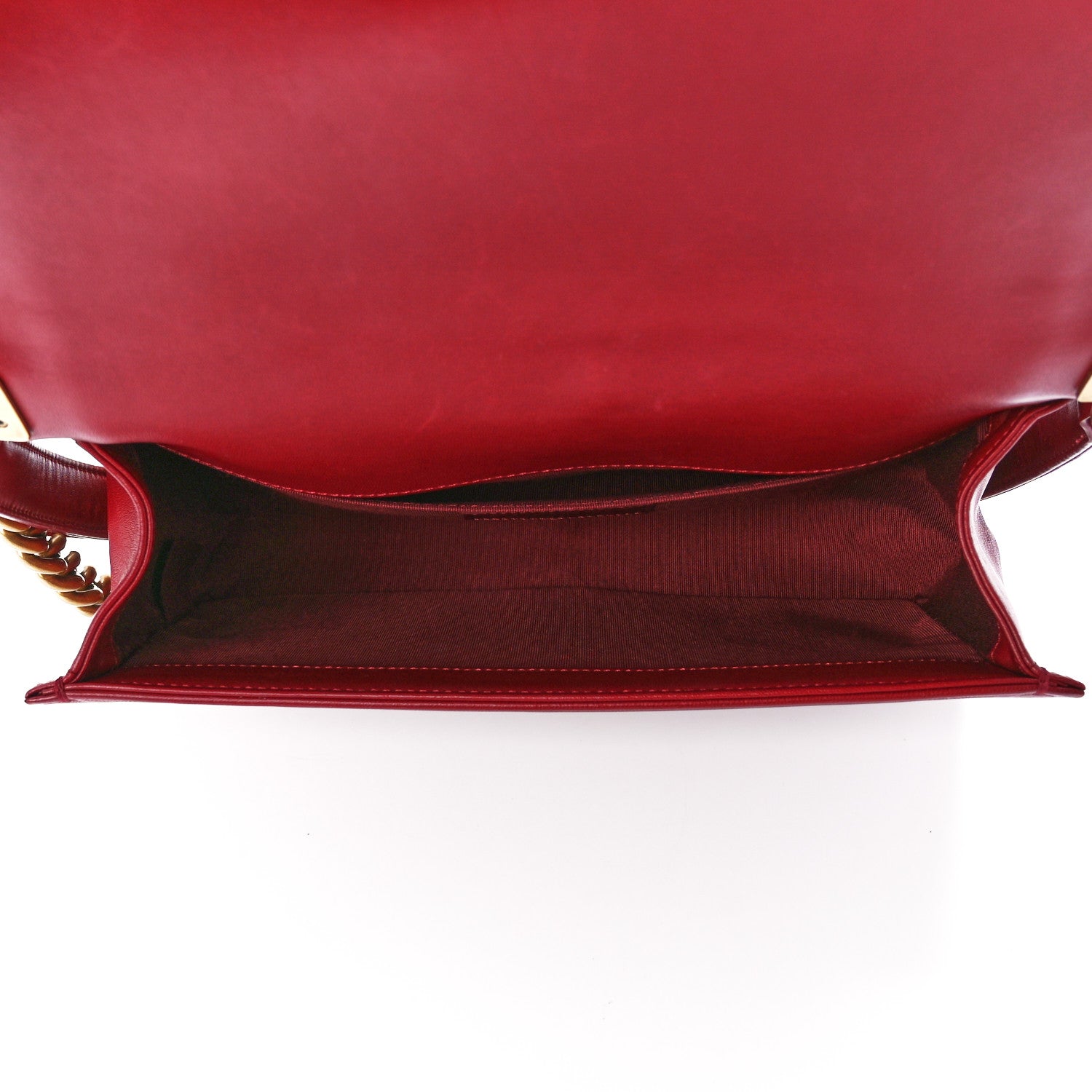 Chanel Lambskin Quilted Medium Boy Flap Dark Red 5 of 11