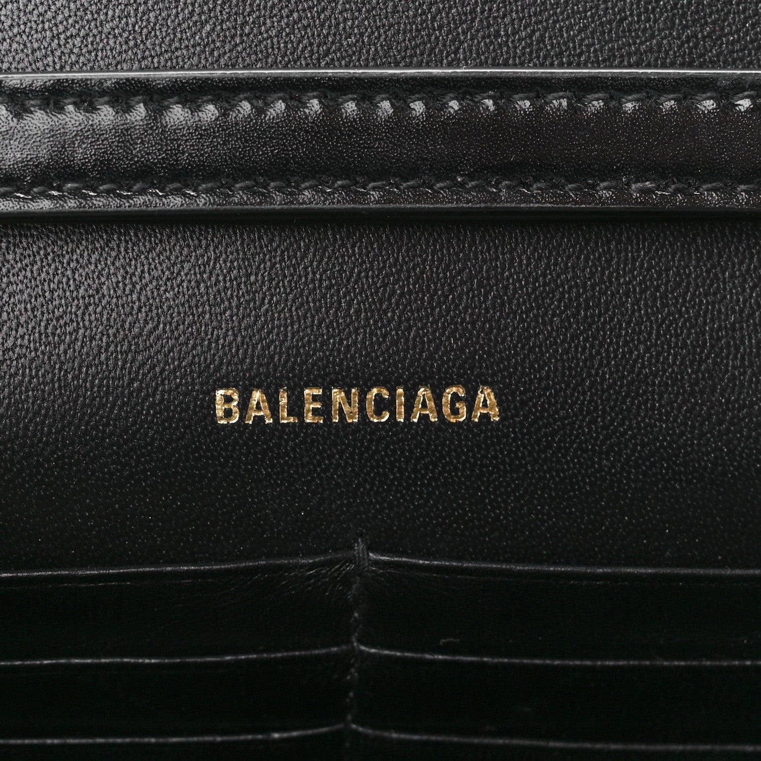 Balenciaga Shiny Box Calfskin Hourglass Chain Bag Black 6 of 10