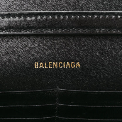Balenciaga Shiny Box Calfskin Hourglass Chain Bag Black 6 of 10