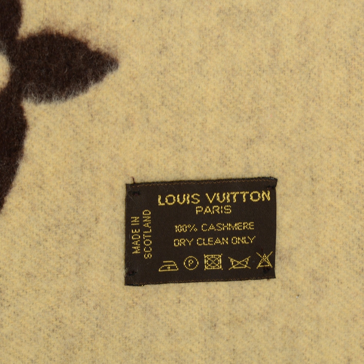 Louis Vuitton Cashmere Monogram Reykjavik Scarf Brown 4 of 5