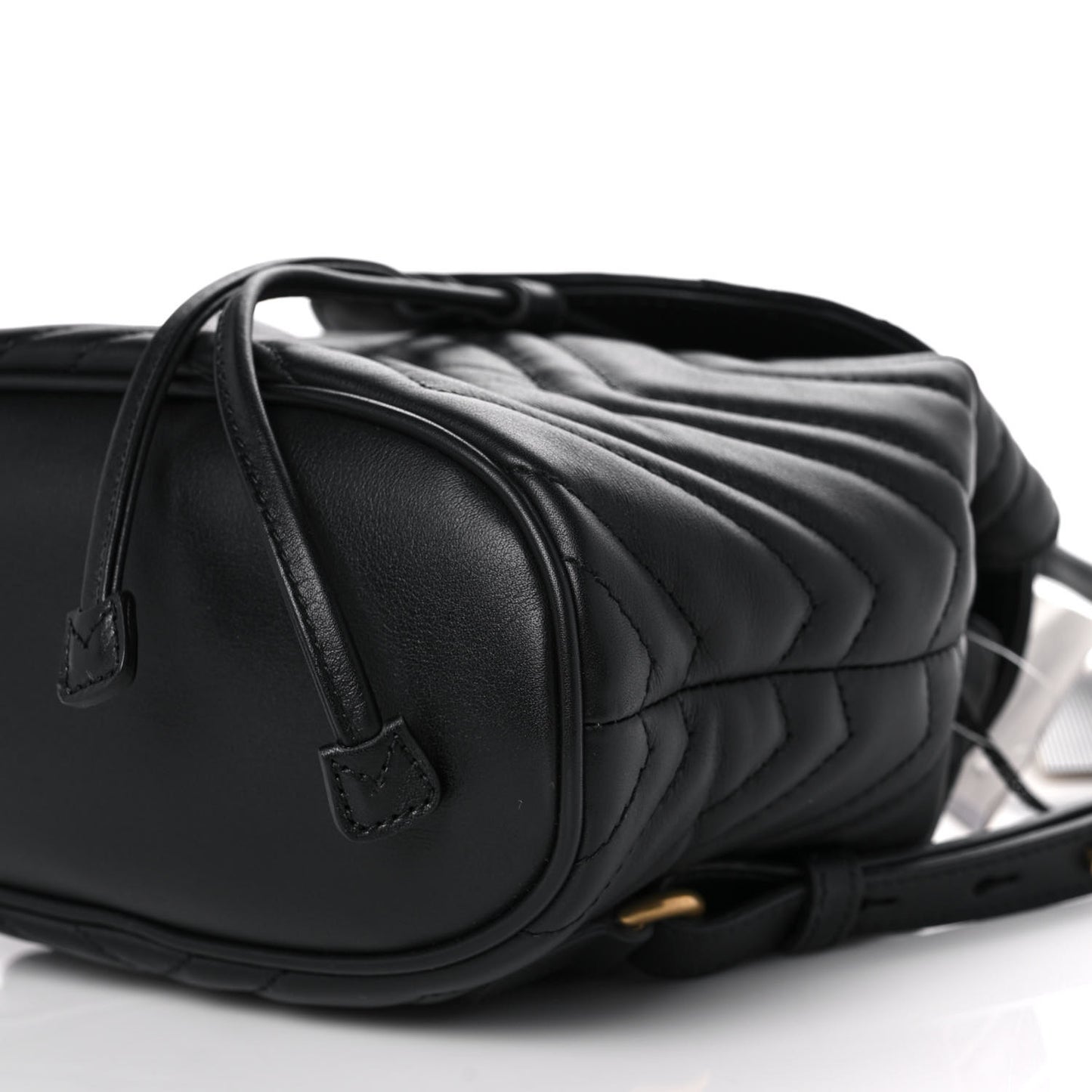Calfskin Matelasse GG Marmont Flap Backpack Black