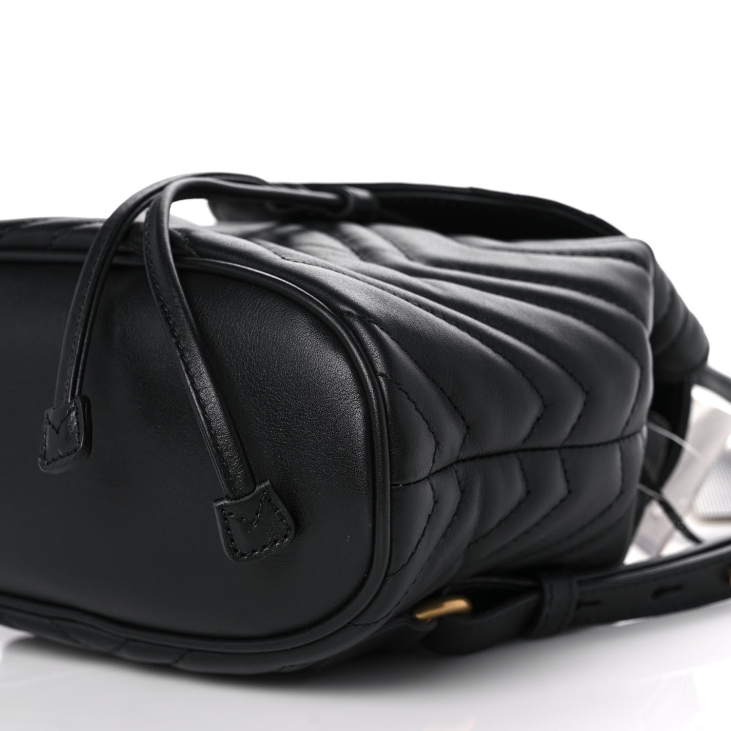 Gucci Calfskin Matelasse GG Marmont Flap Backpack Black 11 of 12