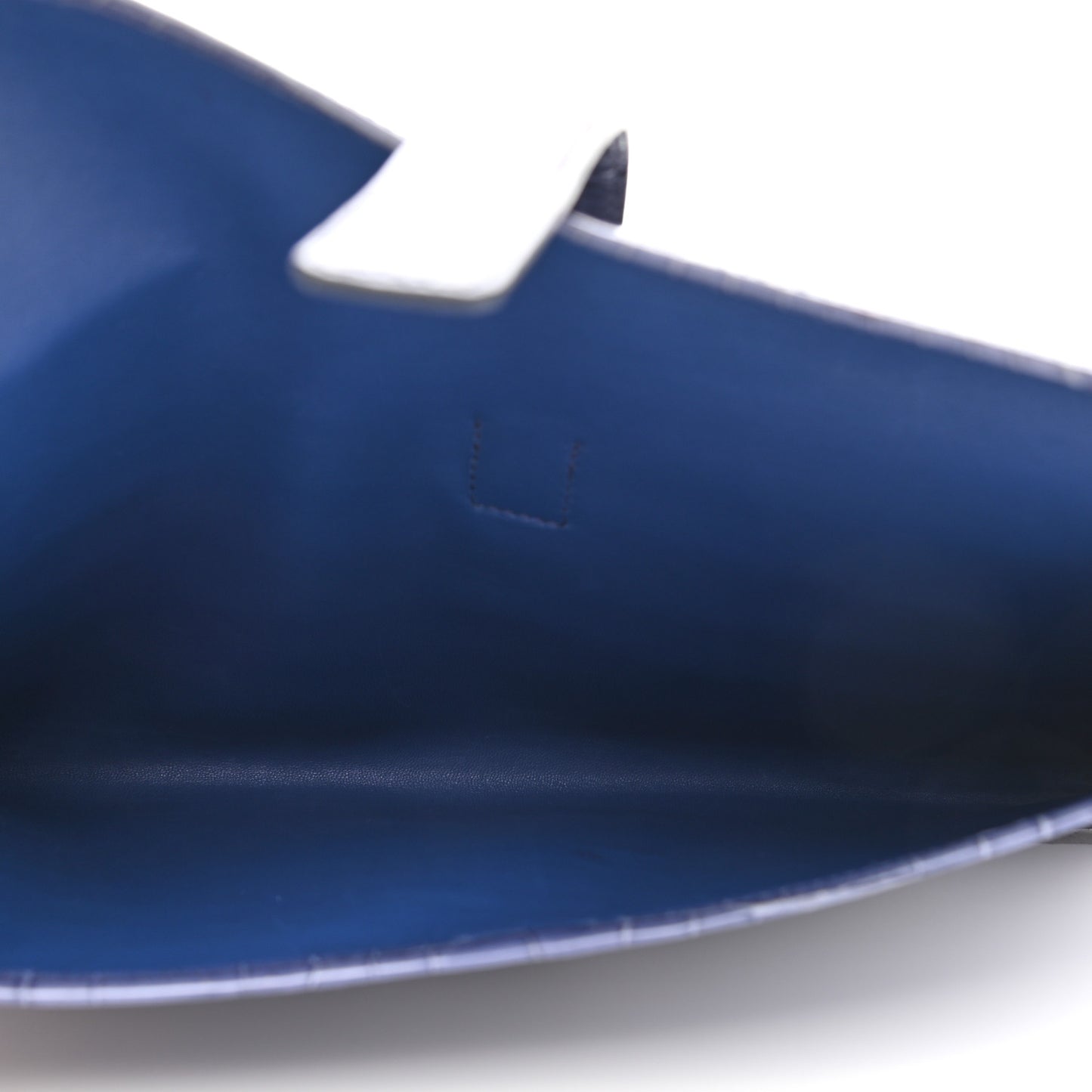 Shiny Niloticus Crocodile Jige Elan 29 Clutch Bleu Brighton