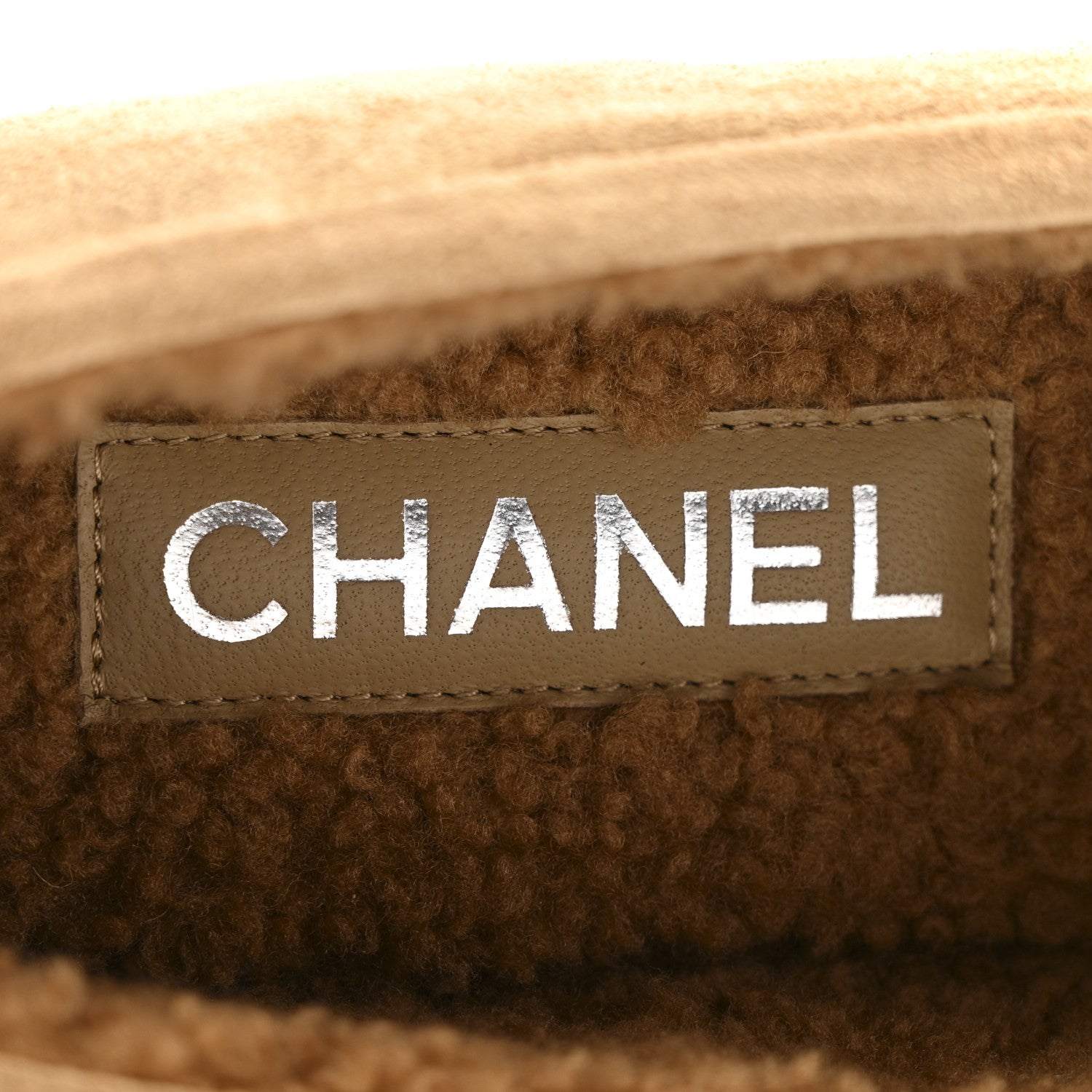 Chanel Suede Calfskin CC Loafers 38.5 Dark Beige 7 of 11
