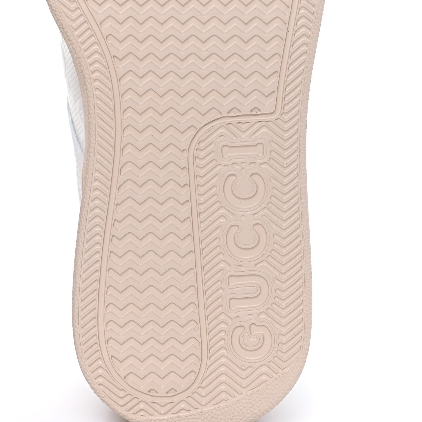 Calfskin GG Tennis Embossed Womens Platform 55mm Sneakers 40 White