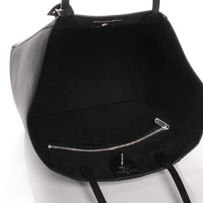 Louis Vuitton Calfskin Lockme Cabas Black 5 of 6