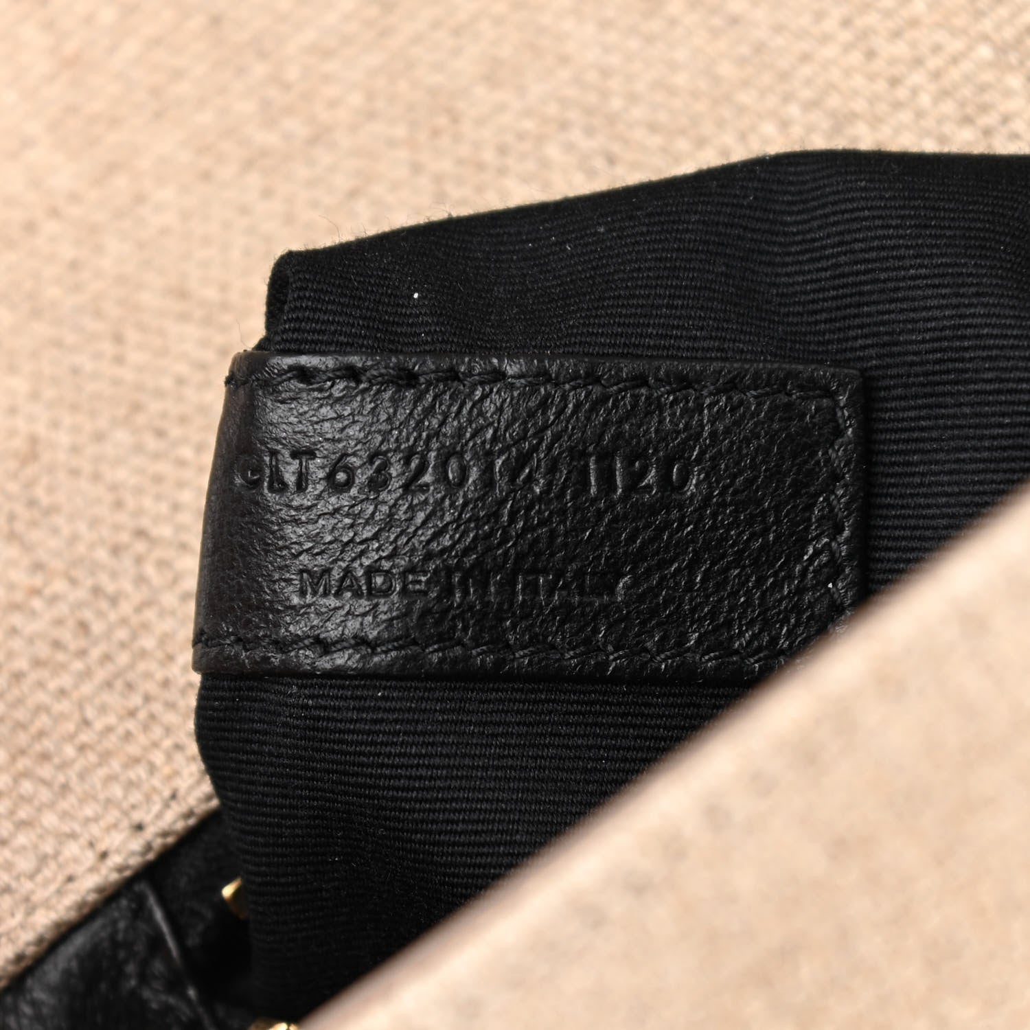 Saint Laurent Calfskin Linen Monogram Kate 99 Natural 7 of 10