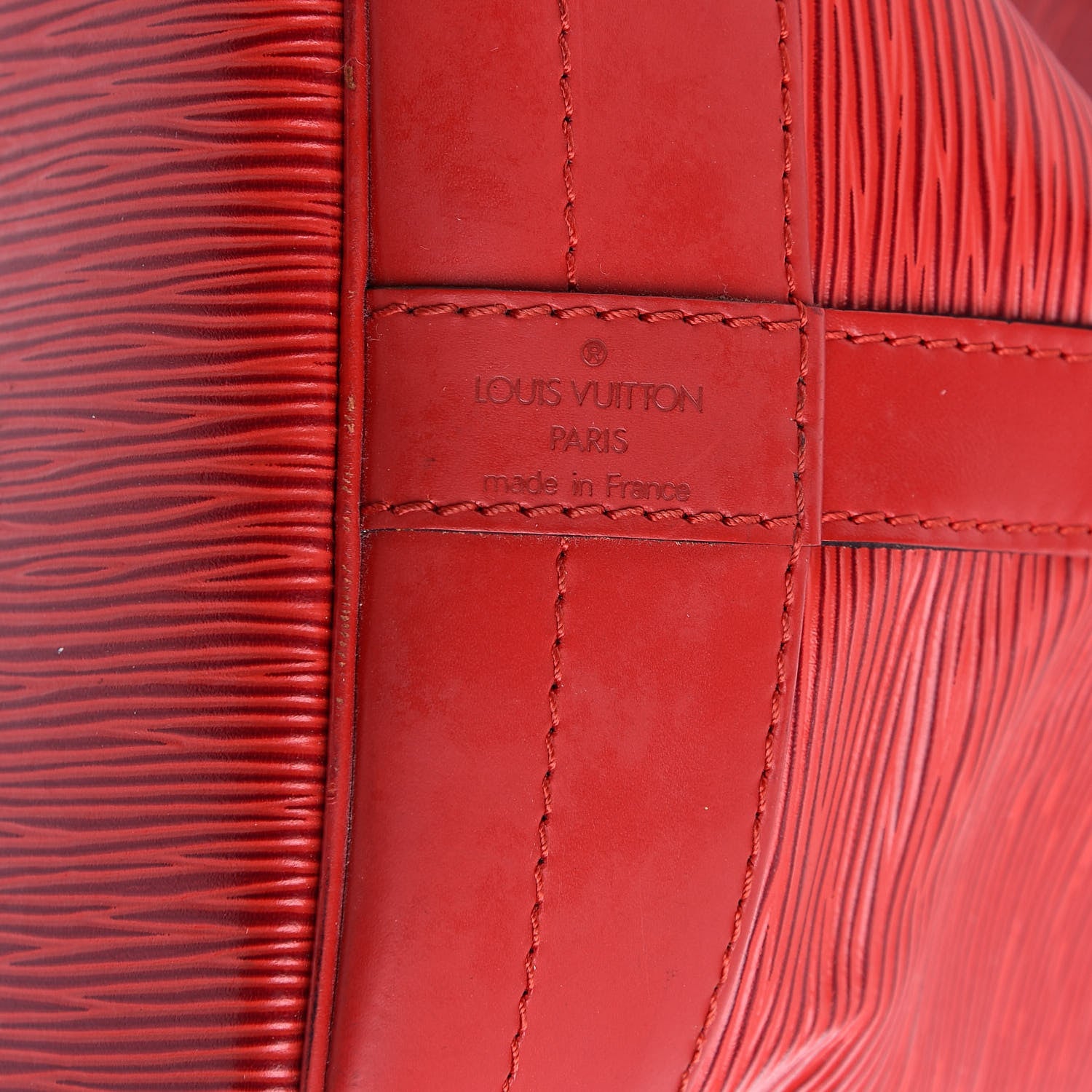 Louis Vuitton Epi Noe Castillan Red 6 of 14