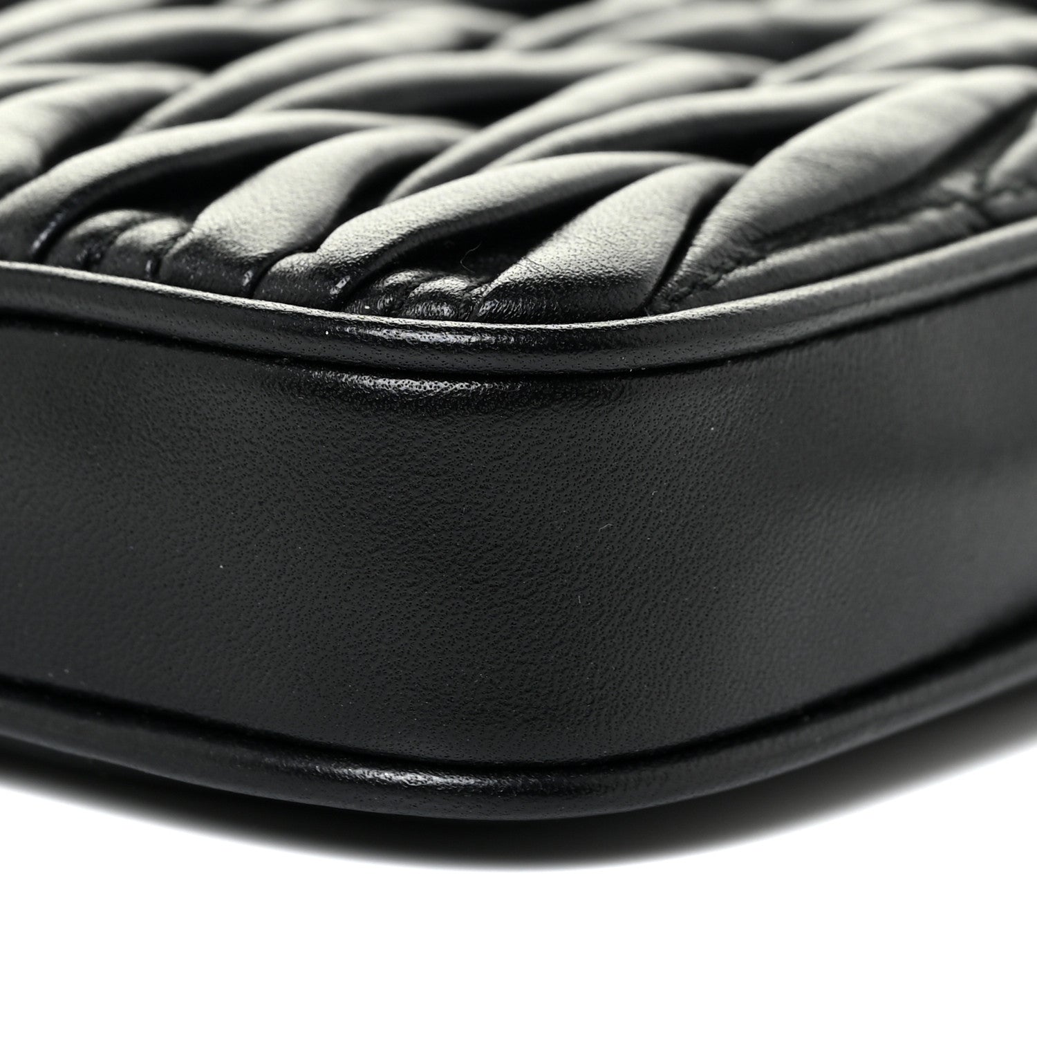 Miu Miu Nappa Matelasse Mini Bandoliera Crossbody Black 9 of 11