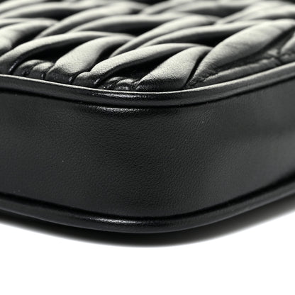 Miu Miu Nappa Matelasse Mini Bandoliera Crossbody Black 9 of 11