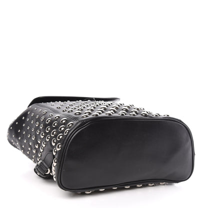 Alexander McQueen Calfskin Studded Padlock Backpack Black 4 of 11