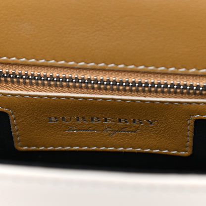 Burberry Trench Calfskin Small DK88 Top Handle Bag Limestone Ochre Yellow 8 of 9