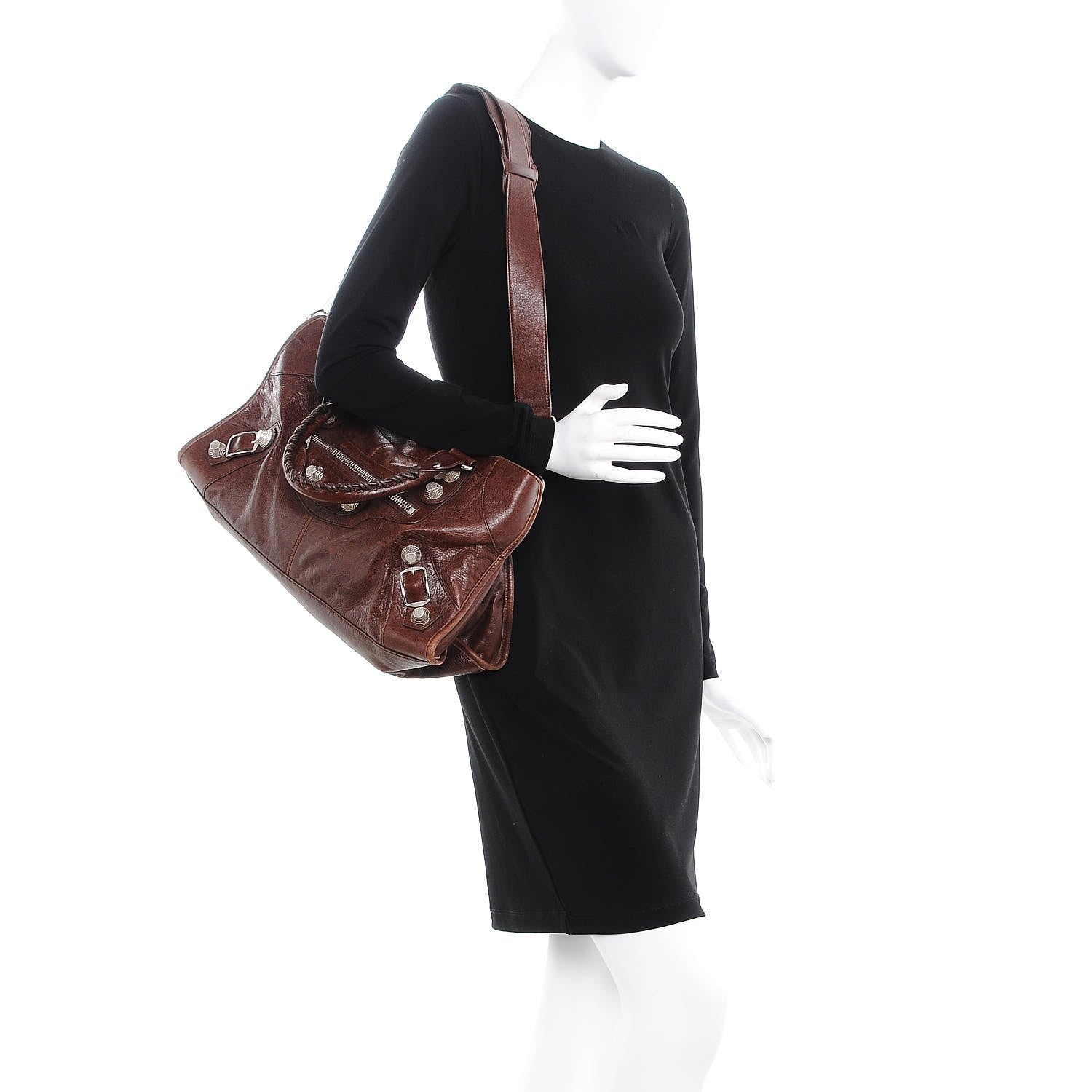 Balenciaga Agneau Giant 21 Silver Hardware Part Time Castagna 3 of 10