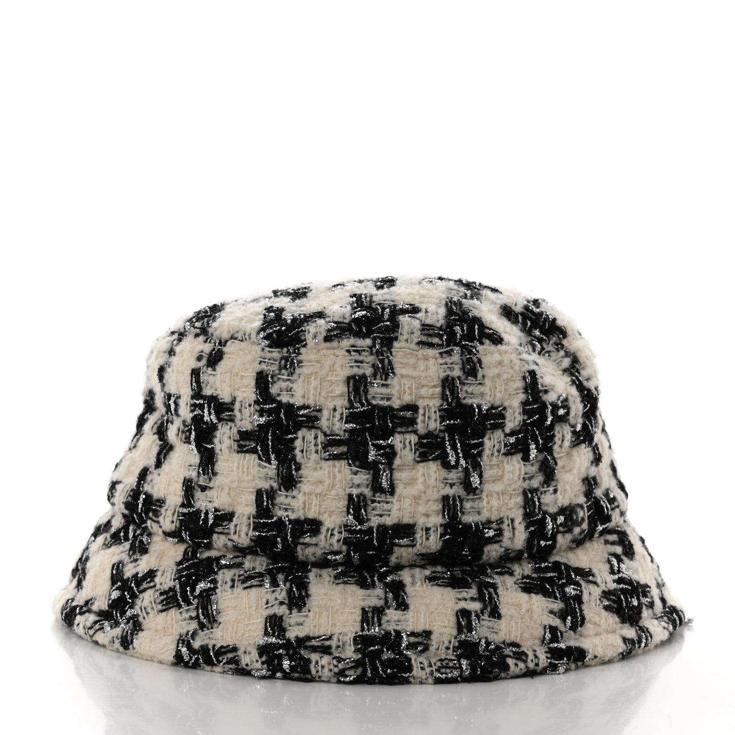 Tweed Bucket Hat M Black Ecru