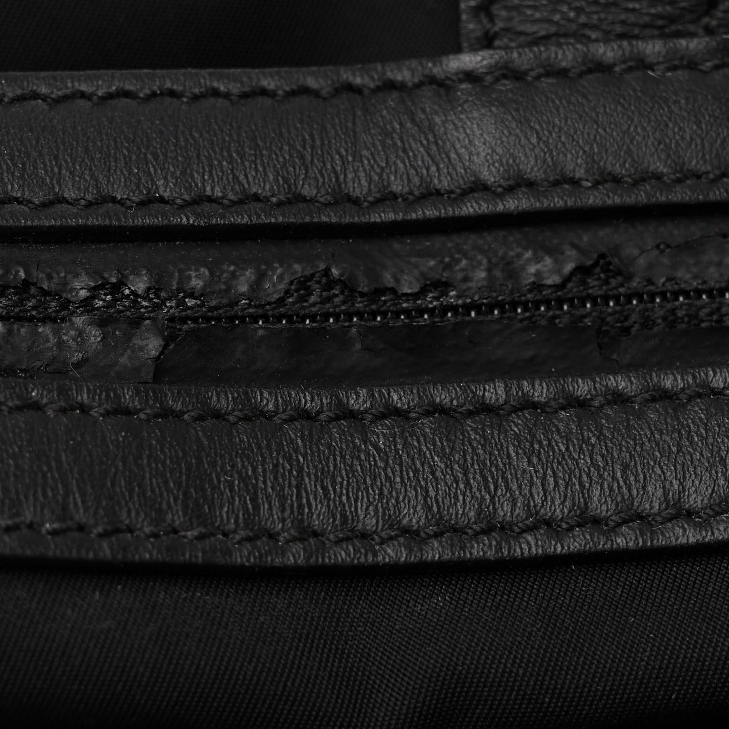 Nylon FF Embossed Backpack Black