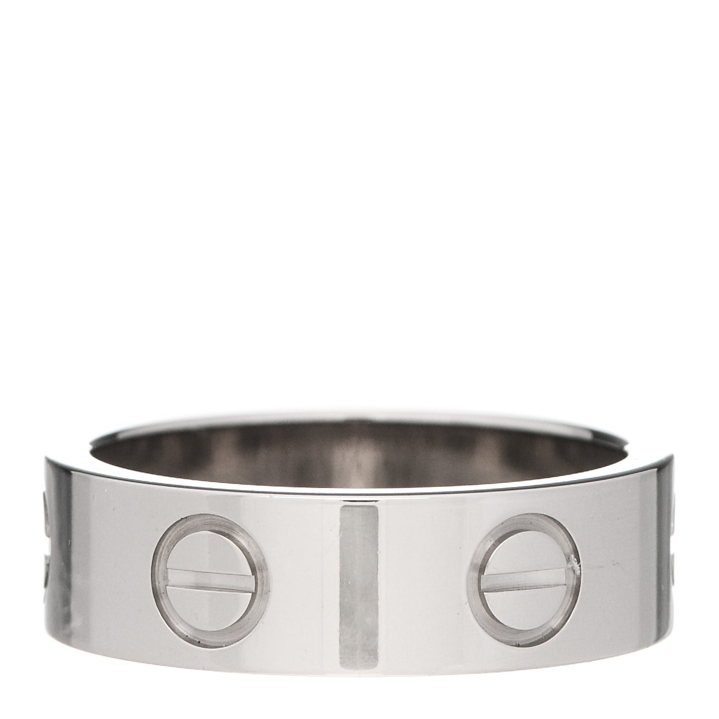 18K White Gold 5.5mm LOVE Ring 50 5.25