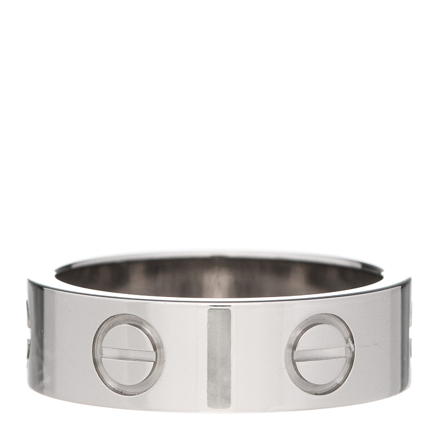 Cartier 18K White Gold 5.5mm LOVE Ring 50 5.25 3 of 5