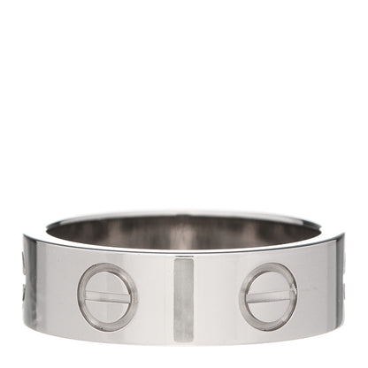 Cartier 18K White Gold 5.5mm LOVE Ring 50 5.25 3 of 5