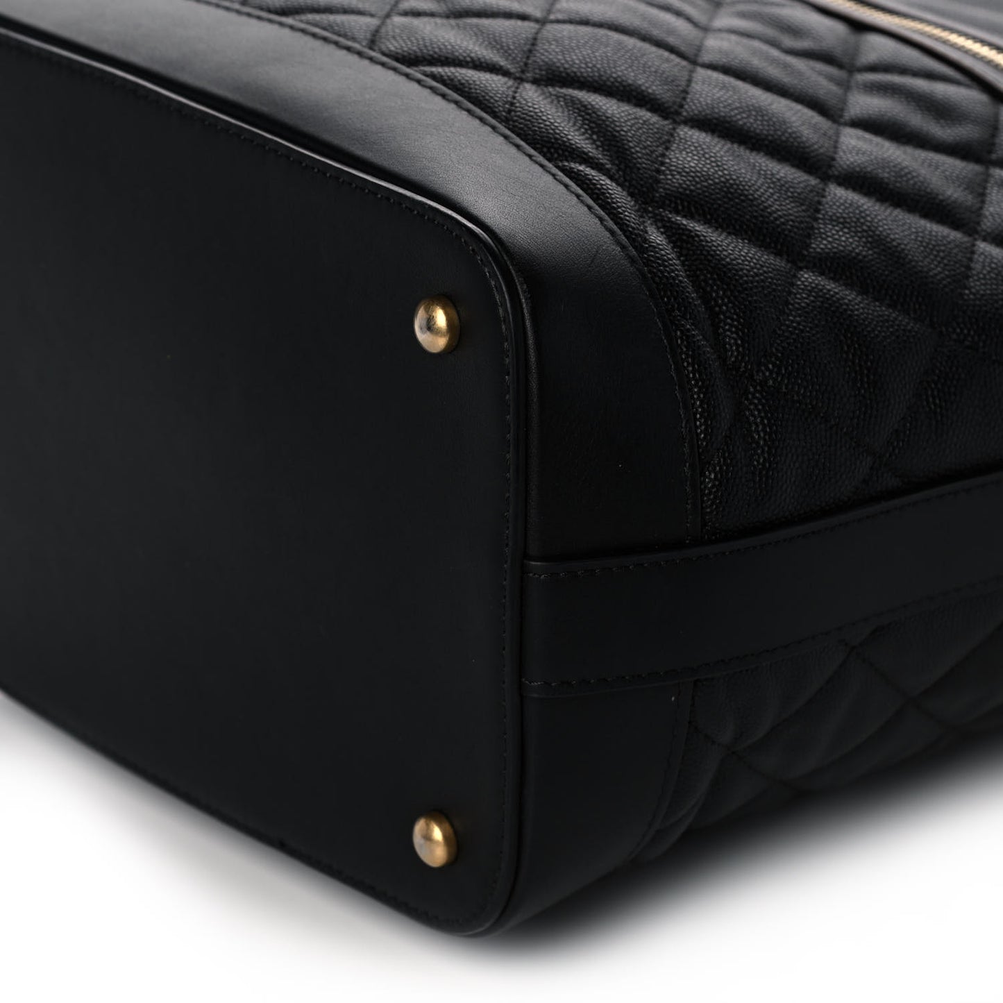 Caviar Lambskin Quilted Casual Style Hobo Black