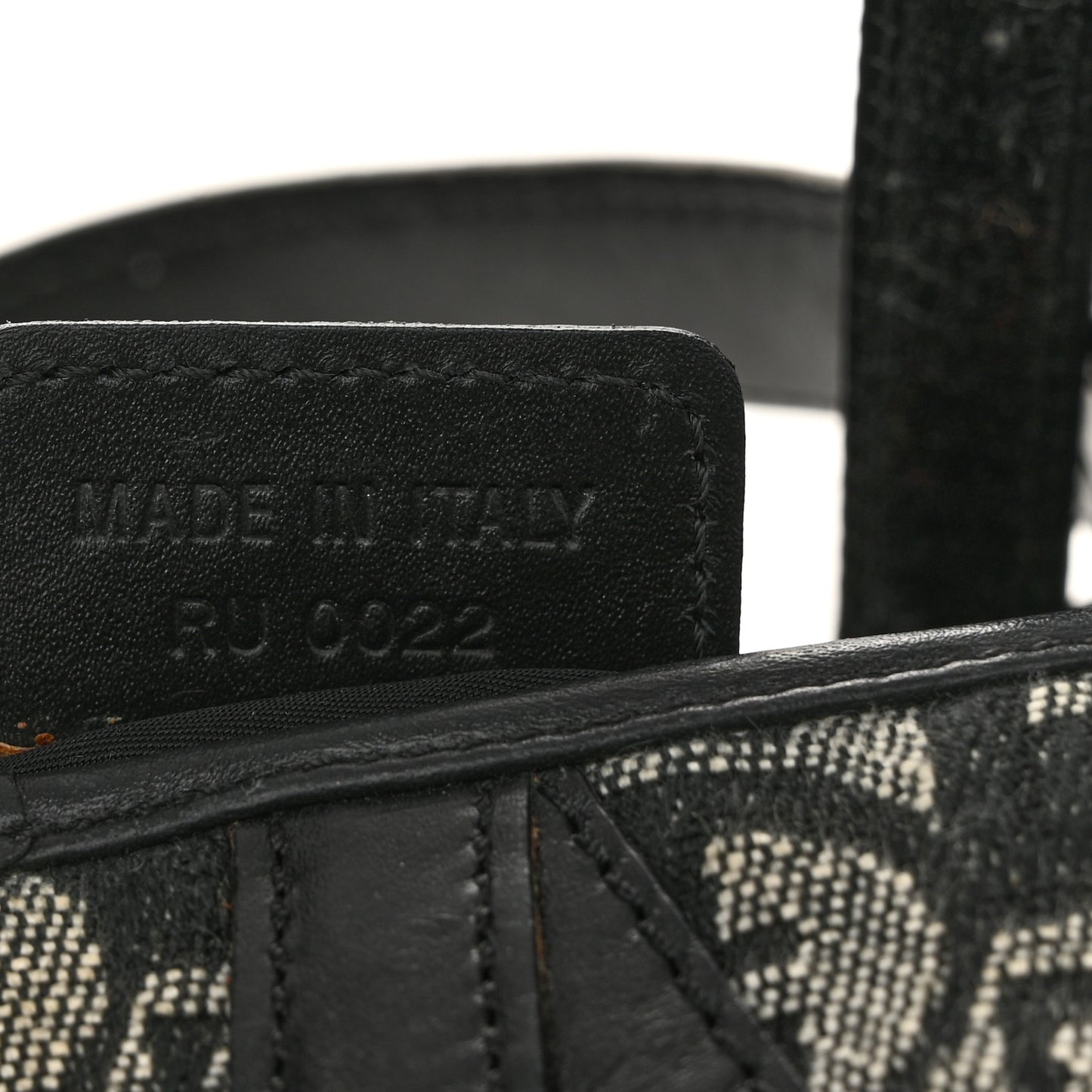 Oblique Saddle Bag Black