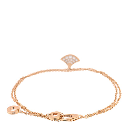 Bulgari 18K Rose Gold Diamond Divas' Dream Bracelet ML 2 of 4