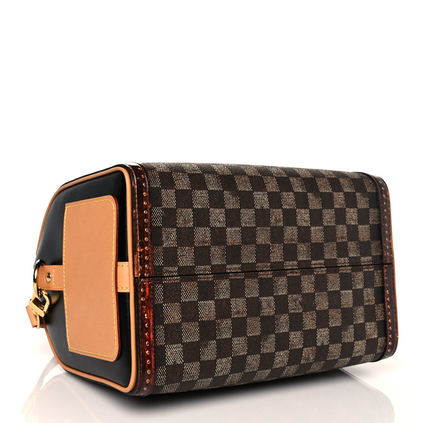 Transformed Damier Ebene Time Trunk Speedy Bandouliere 25 Black