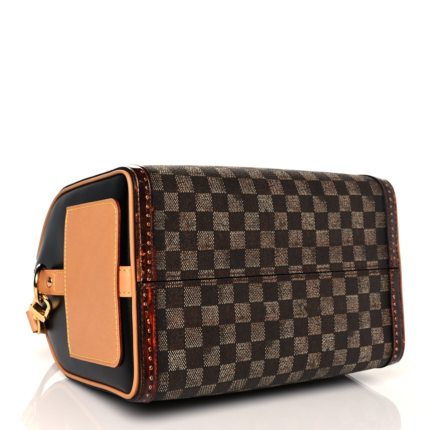 Louis Vuitton Transformed Damier Ebene Time Trunk Speedy Bandouliere 25 Black 4 of 11