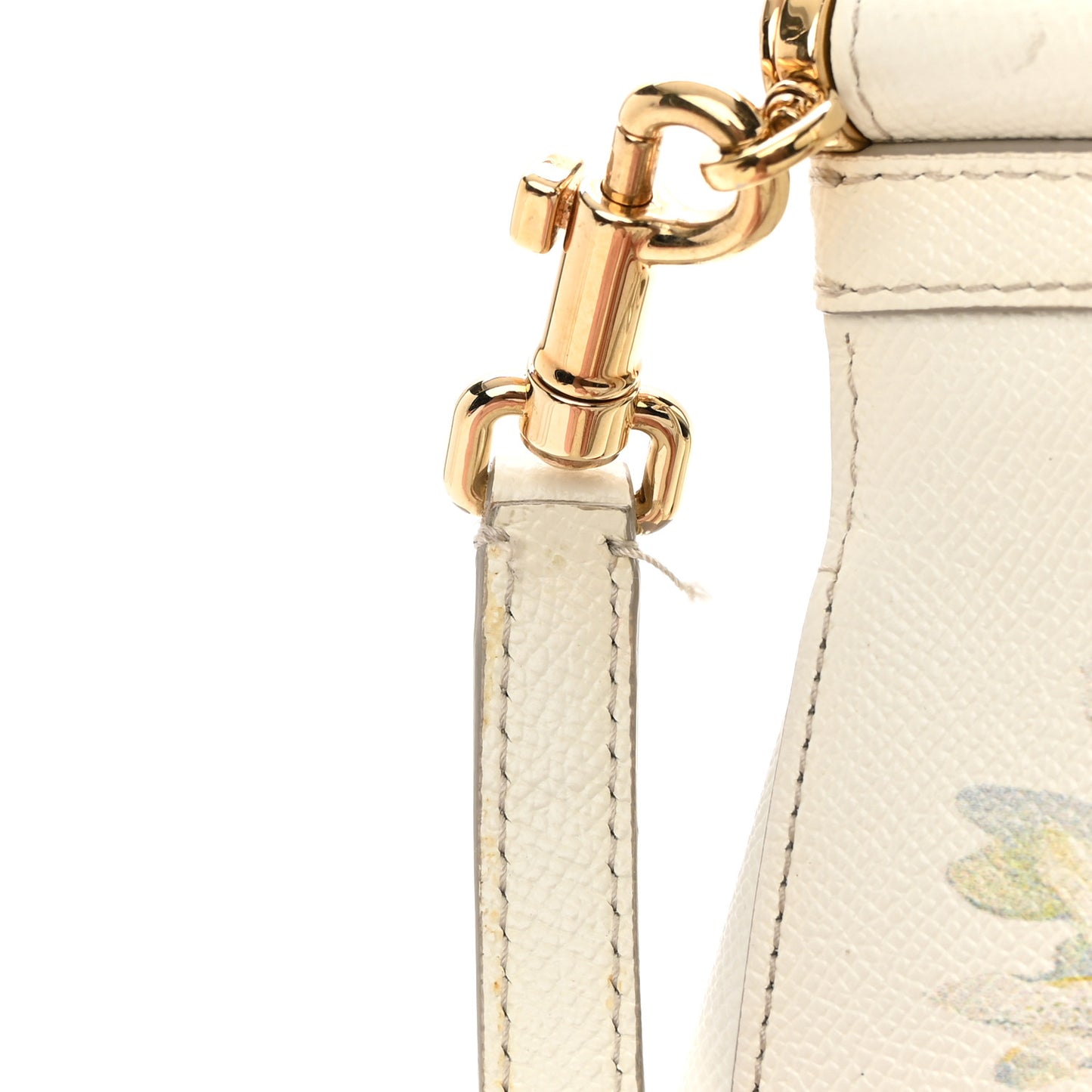 Dauphine St.Giap Papaveri Print Medium Miss Sicily Satchel White Multicolor