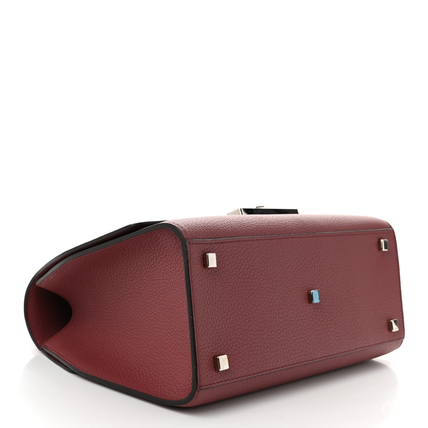 Moynat Taurillon Blush Rejane MM Plum Bougainvillea 4 of 10