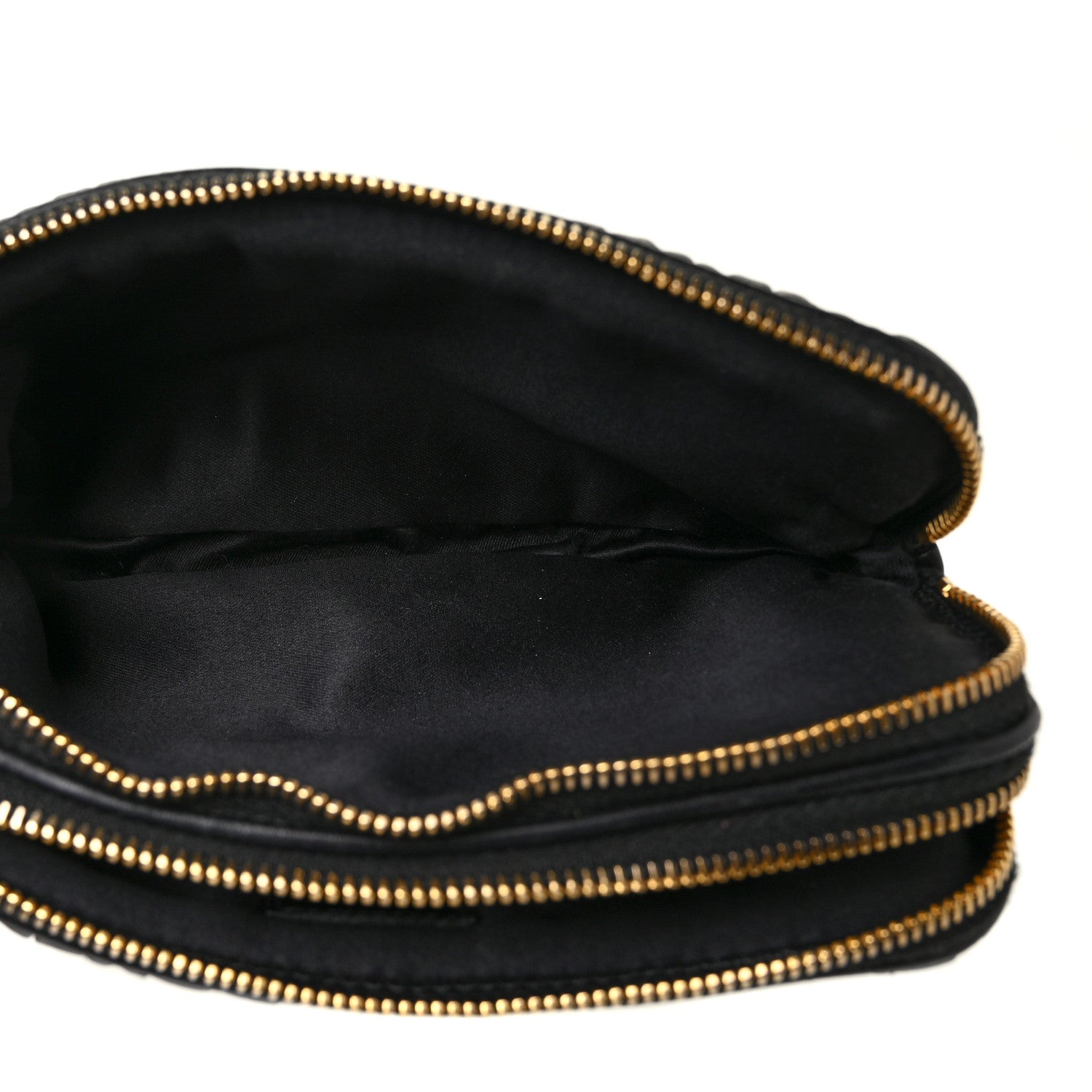 Miu Miu Nappa Matelasse Double Zip Pochette Clutch Black 6 of 10