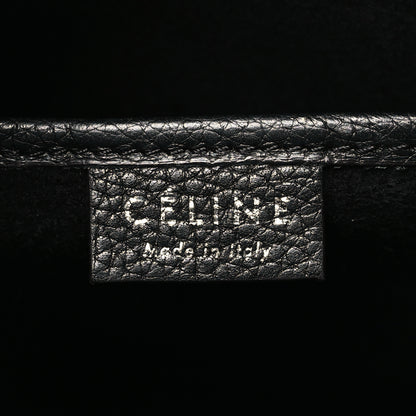 Celine Drummed Calfskin Nano Luggage Black 6 of 10