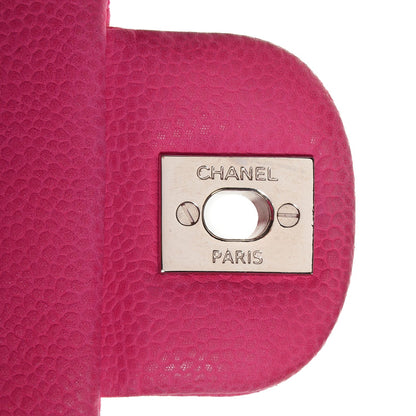 Chanel Iridescent Caviar Quilted Medium Double Flap Pink 6 of 9