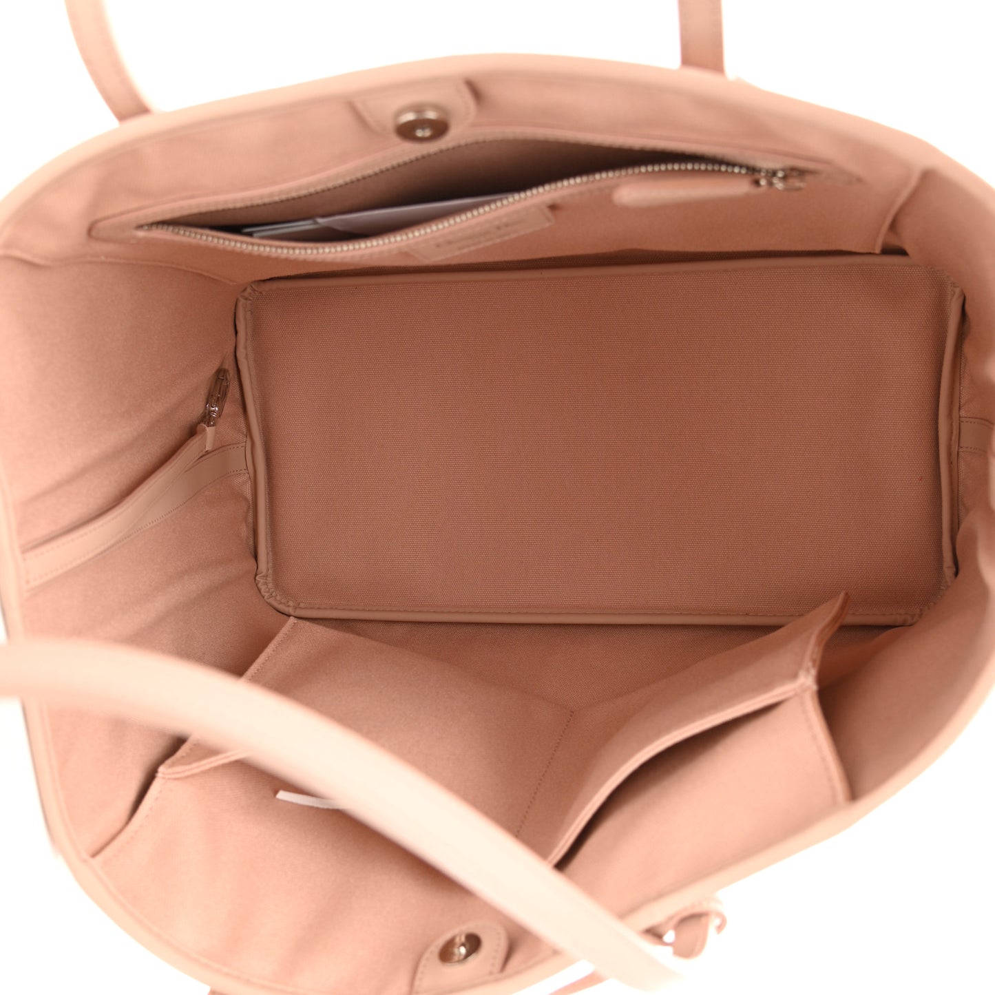 Coated Canvas Cannage Panarea Shopping Tote Rosato