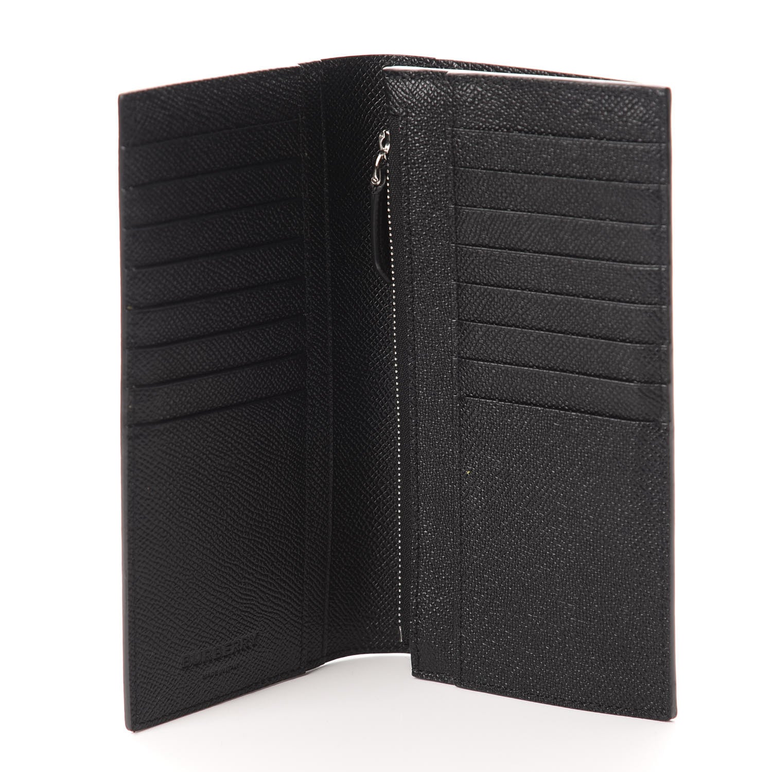 Burberry Grainy Calfskin Continental Flap Wallet Black 5 of 7