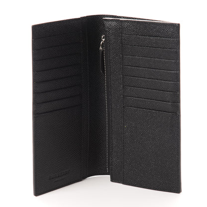 Burberry Grainy Calfskin Continental Flap Wallet Black 5 of 7