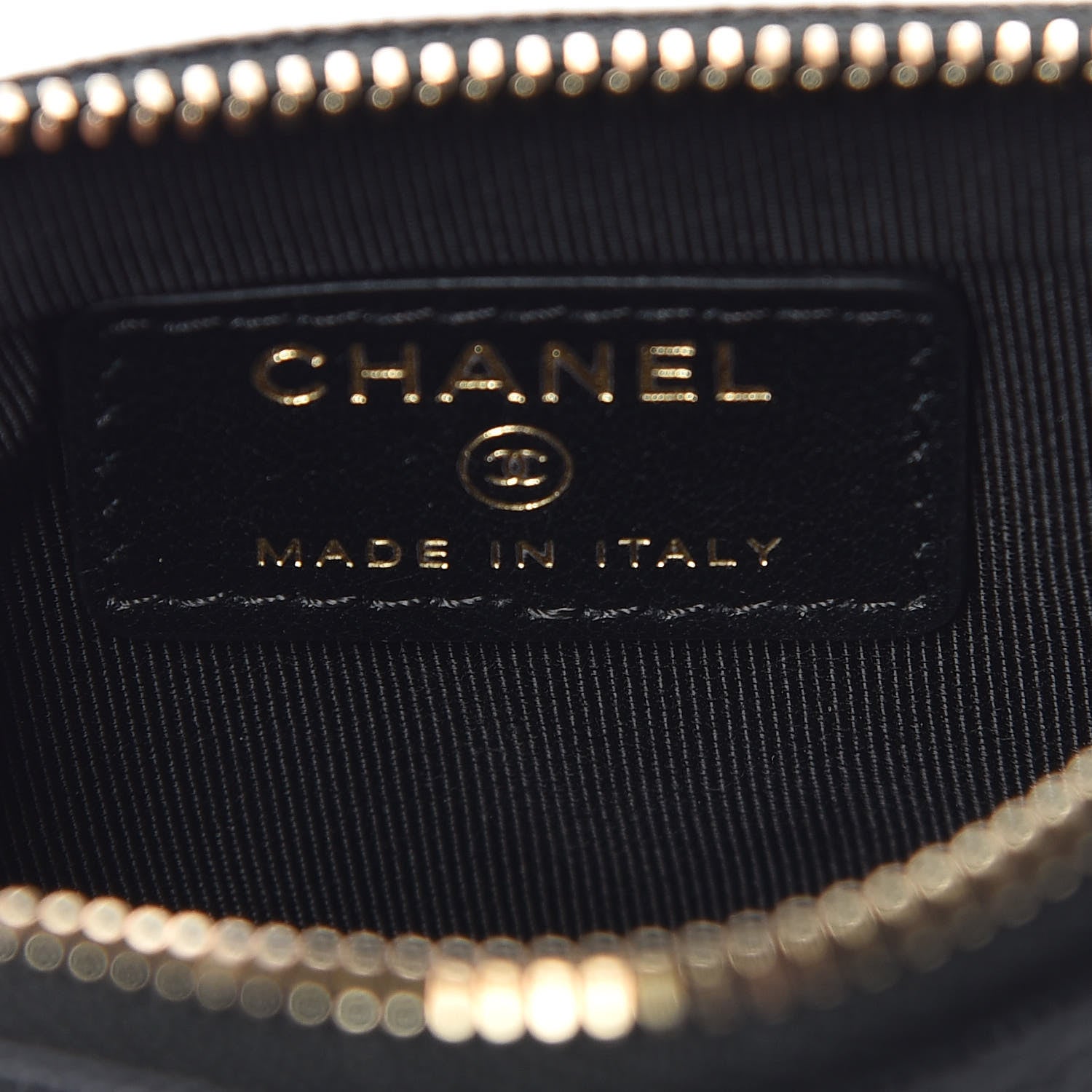 Chanel Caviar Studded Deauville Cosmetic Pouch Black 6 of 8