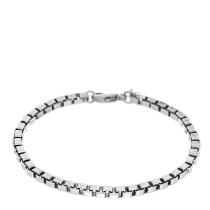 Tiffany Sterling Silver 4mm Venetian Link Bracelet 1 of 4