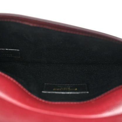Saint Laurent Smooth Shiny Calfskin Medium Uptown Removable Pouch Burgundy 5 of 10