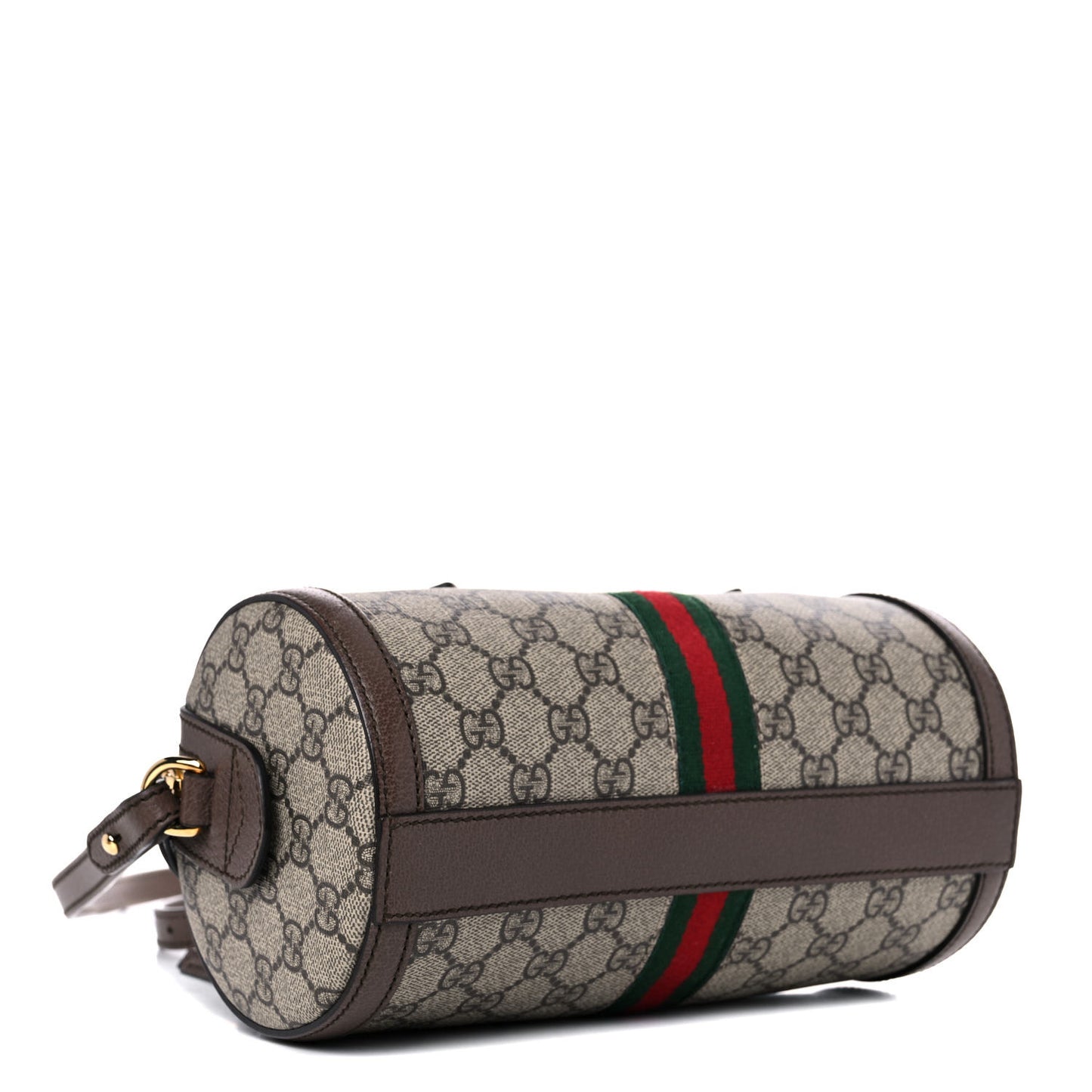 GG Supreme Monogram Web Small Ophidia Boston Bag Beige New Acero