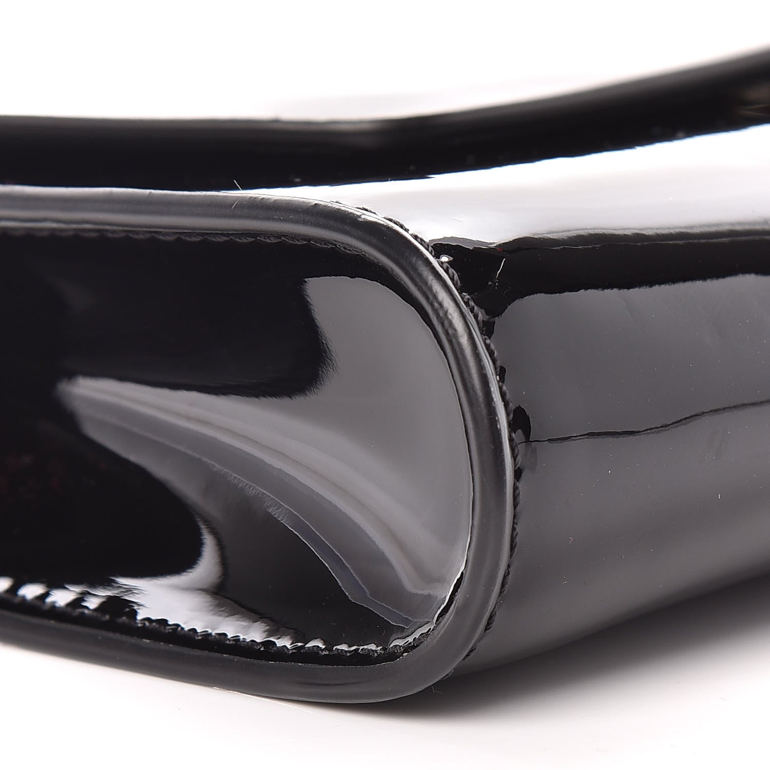 Christian Louboutin Patent Degrade Snakeskin Printed Vero Dodat Clutch Black Ivory 5 of 8