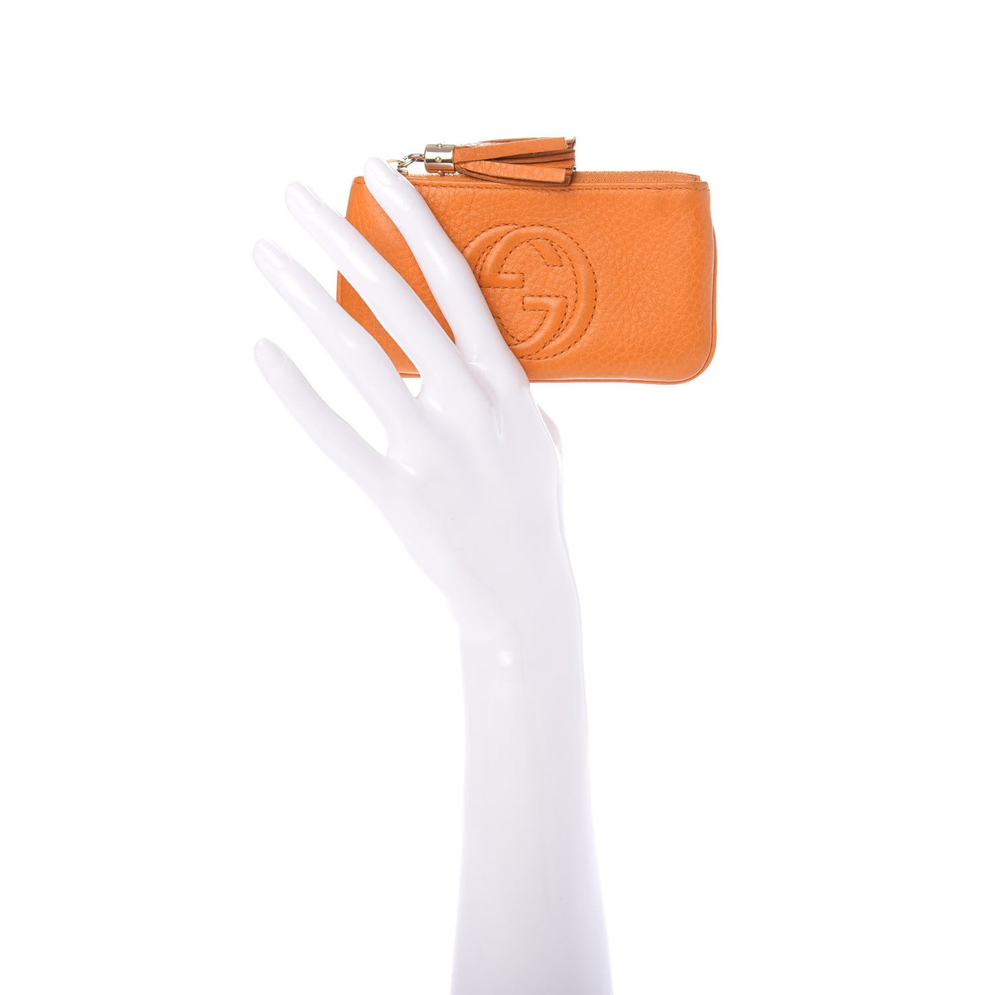 Pebbled Calfskin Soho Key Case Curcuma