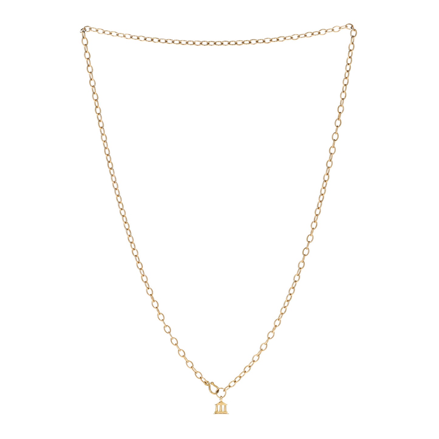 18K Yellow Gold Extra Small Oval Chain 24"