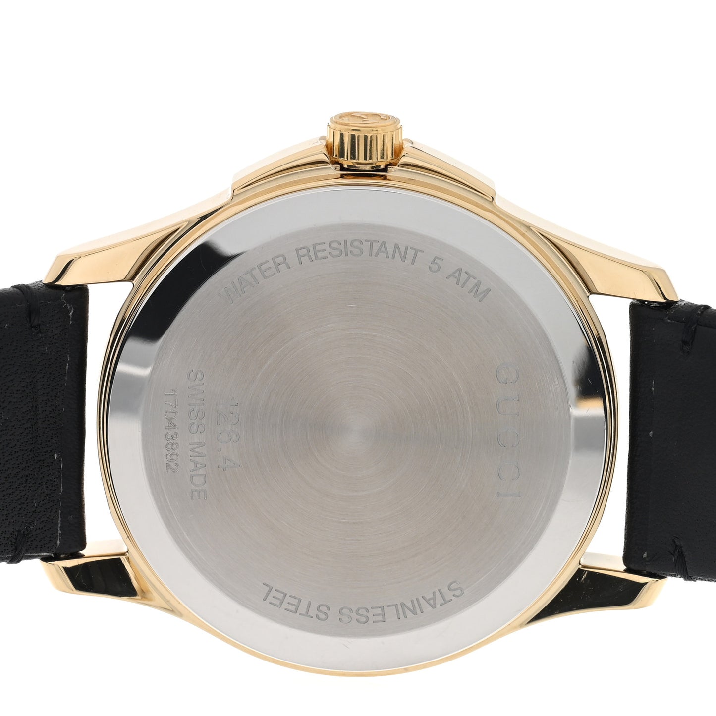 Stainless Steel Calfskin 38mm G-Timeless Diamante Quartz Watch